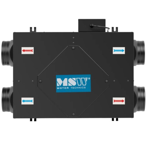 Powietrzny wymiennik ciepła rekuperator 148 m2 450 m3/h MSW