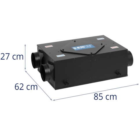 Powietrzny wymiennik ciepła rekuperator 148 m2 450 m3/h MSW