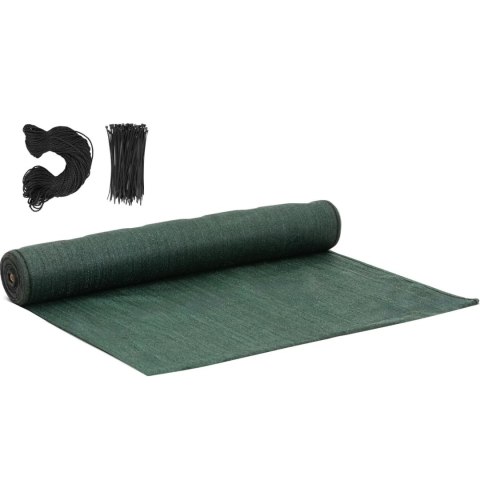 Siatka cieniująca maskująca do ogrodzenia HDPE 50 x 1.5 m 150 g/m2 - zestaw WIESENFIELD