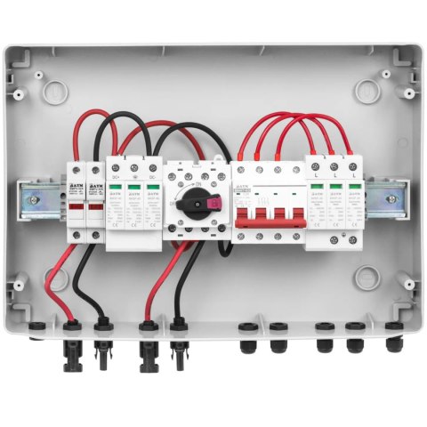 Skrzynka przyłączeniowa rozdzielnica PV do fotowoltaiki typ 2 2 wejścia 2 wyjścia 1000 V IP65 MSW