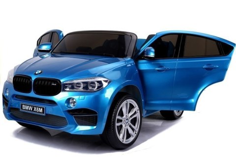 Auto Na Akumulator BMW X6M Niebieskie Lakierowane LEAN CARS