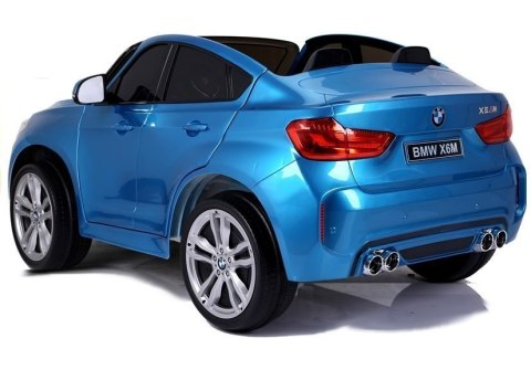 Auto Na Akumulator BMW X6M Niebieskie Lakierowane LEAN CARS