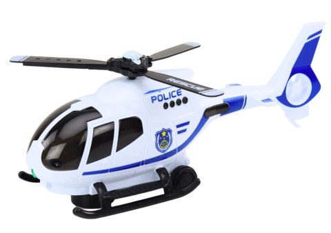 Helikopter Policyjny Śmigłowiec Jeżdżący Światła Dźwięki LEAN Toys