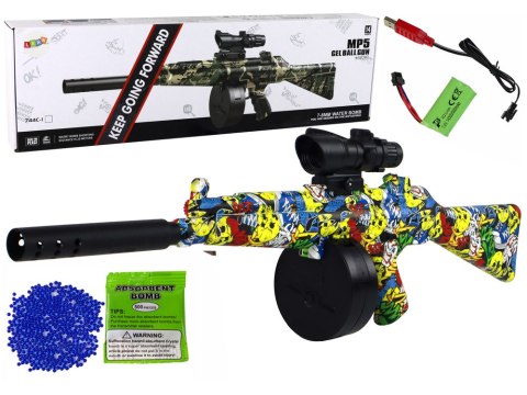 Karabin Pistolet Dla Dzieci Na Kulki Wodne 20 Metrów LEAN Toys