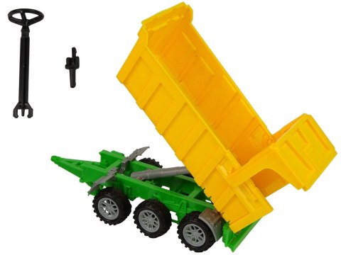 Traktor Wywrotka Żółta Ciągnik 50 cm LEAN Toys