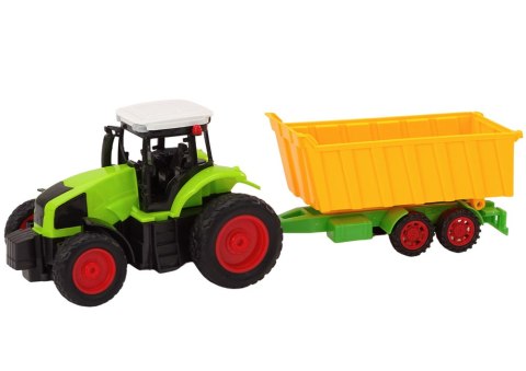 Traktor Z Przyczepą Zdalnie Sterowany RC 1:16 Pilot Zielony LEAN Toys