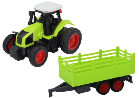 Traktor Zdalnie Sterowany RC Z Przyczepą 1:16 Zielony LEAN Toys