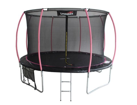 Trampolina LEAN Sport Max 8ft Czarno-Różowa LEAN Sport