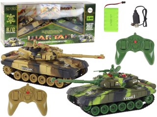 Zestaw Czołgi Walczące Zdalnie Sterowane Czołg War Tank RC Bitwa Podczerwień LEAN Toys