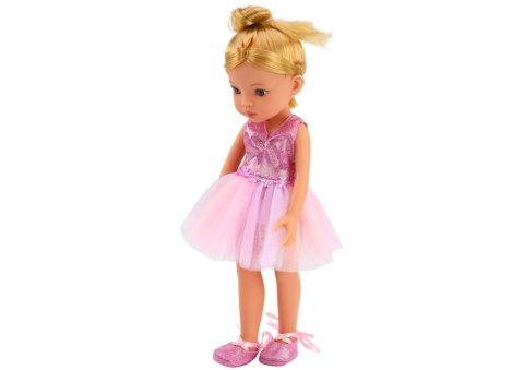 Lalka Baletnica Różowa Laleczka Balerina Sukienka 33cm LEAN Toys