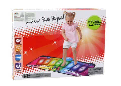 Mata Muzyczna Taneczna Edukacyjna Pianinko Tęczowe LEAN Toys