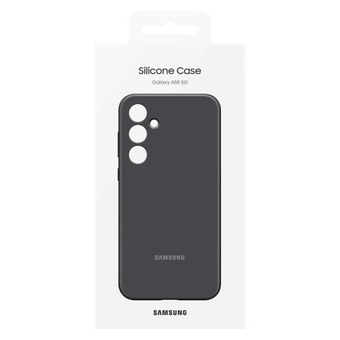 Oryginalne etui Silicone Case do Samsung Galaxy A55 czarne SAMSUNG