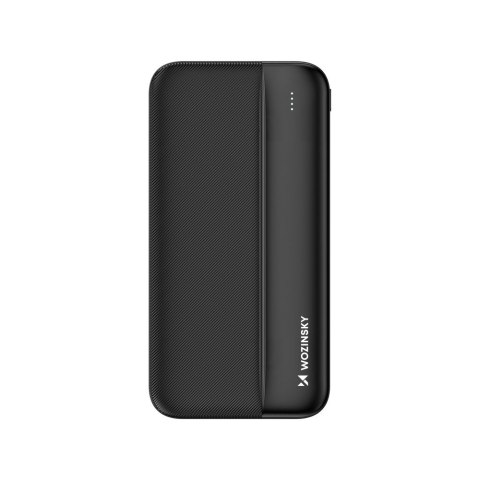 Powerbank Li-Po 10000mAh 2xUSB czarny WOZINSKY