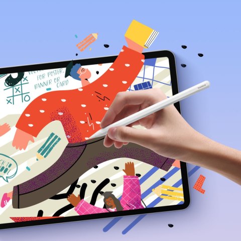 Rysik stylus do iPad z aktywną wymienną końcówką Smooth Writing 2 biały BASEUS