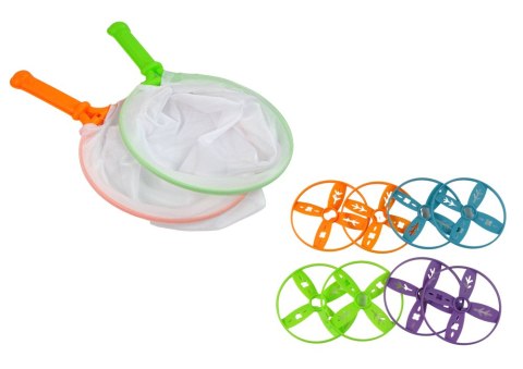 Gra Zręcznościowa Złap Frisbee Słoń Katapulta Różowy LEAN Toys