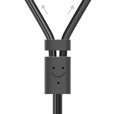 Kabel przewód audio 3.5 mm mini jack - 2x RCA 1.5m czarny UGREEN