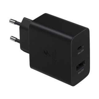 Mała ładowarka sieciowa USB-C 35W USB-A 15W czarna SAMSUNG