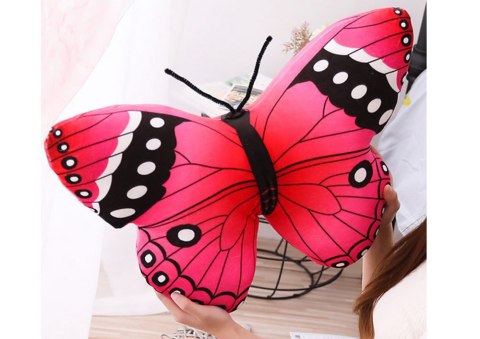 Maskotka Pluszowy Motyl Różowy Poduszka 40 x 30 cm LEAN Toys