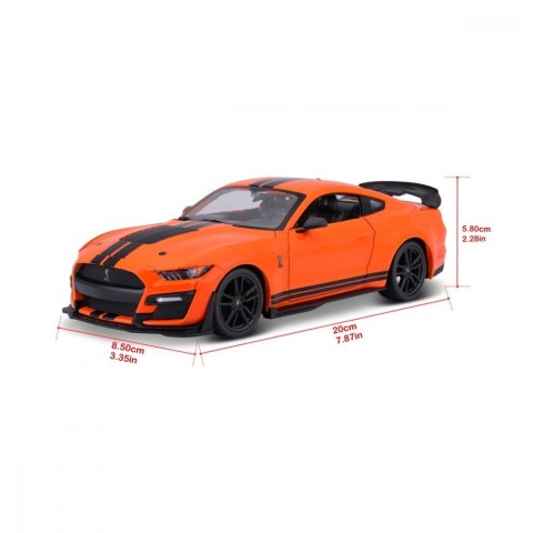 Model kompozytowy 2020 Mustang Shelby GT500 pomarańczowy 1:24 Maisto