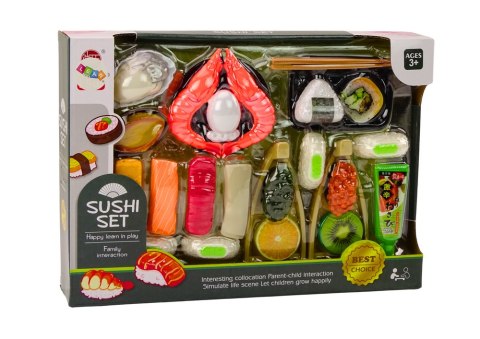 Zestaw Zabawkowy Do Sushi Akcesoria Krewetki Dla Dzieci 24 ele. LEAN Toys