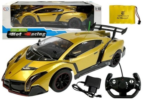 Auto Zdalnie Sterowane R/C Wyścigowe 1:10 Złote LEAN Toys