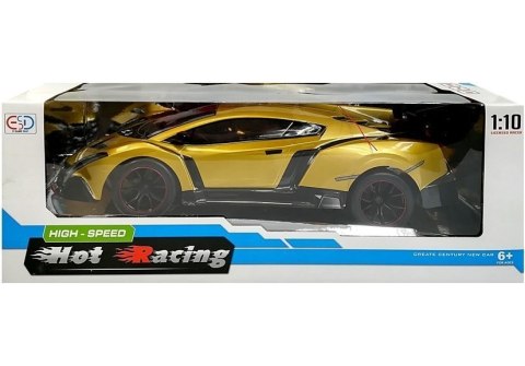 Auto Zdalnie Sterowane R/C Wyścigowe 1:10 Złote LEAN Toys