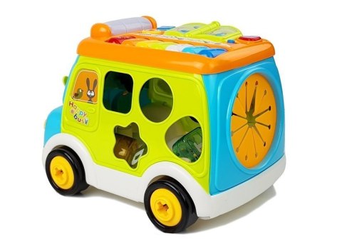 Autobus Muzyczny z Projektorem Pianinko Sorter LEAN Toys