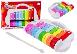 Cymbałki Tęczowe Instrument Dla Dzieci Edukacyjny Interaktywny Kolorowe LEAN Toys