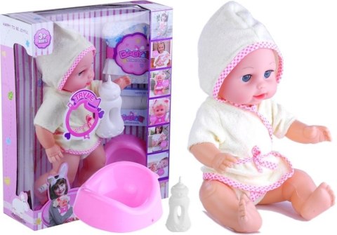 Lalka Bobas W Szlafroku Butelka Nocnik Pampers Gra LEAN Toys