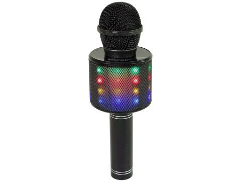 Mikrofon Bezprzewodowy USB Głośnik Nagrywanie Karaoke Model WS-858 Czarny LEAN Toys