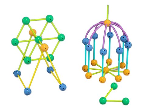 Zestaw Klocków 3D Konstrukcyjne Geometric 142el. LEAN Toys