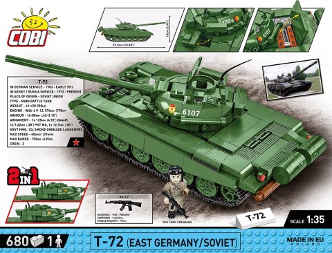 Klocki Armed Forces T-72 (East Germany/Soviet) Cobi Klocki