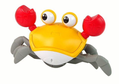 Poruszający się Krab Interaktywny Dźwięk Pomarańczowy LEAN Toys