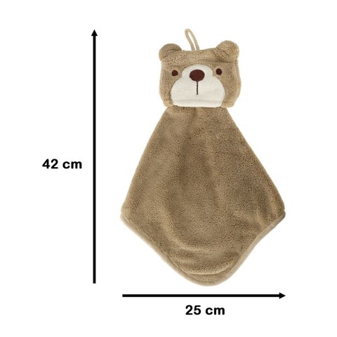 Ręcznik ręczniczek do rąk dla dzieci do przedszkola 42x25cm brązowy miś Kik Sp. z o. o. Sp. k. Ręcznik ręczniczek do rąk dla dzieci do przedszkola 42x25cm brązowy miś Kik Sp. z o. o. Sp. k.