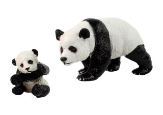 Zestaw 2 Figurek Panda z młodą Pandą Zwierzęta Świata LEAN Toys