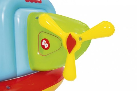 Dmuchany Kojec Fisher-Price dla dzieci Brodzik Helikopter BESTWAY 155x102x91cm + Piłeczki