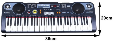 Keyboard z funkcjami dla dzieci 5+ Zestaw muzyczny Tryb lekcji Mikrofon - model nr 860