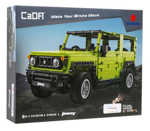 Klocki techniczne CaDA 579 el. Zdalnie sterowane Suzuki Jimny auto terenowe 1:12