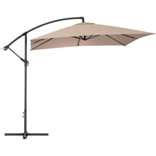 Parasol ogrodowy na wysięgniku kwadratowy 250 x 250 cm kremowy UNIPRODO