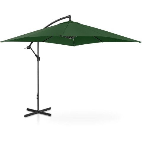 Parasol ogrodowy na wysięgniku kwadratowy 250 x 250 cm zielony UNIPRODO