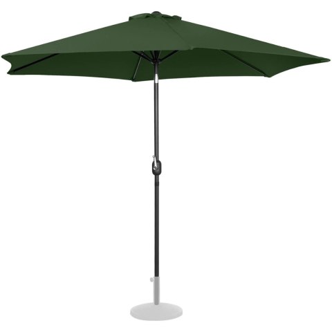 Parasol ogrodowy okrągły duży uchylny z korbką śr. 300 cm zielony UNIPRODO