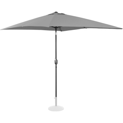 Parasol ogrodowy prostokątny uchylny z korbką 200 x 300 cm ciemnoszary UNIPRODO