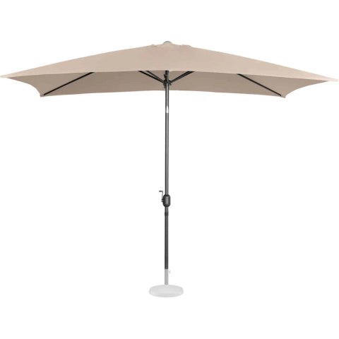 Parasol ogrodowy prostokątny uchylny z korbką 200 x 300 cm kremowy UNIPRODO