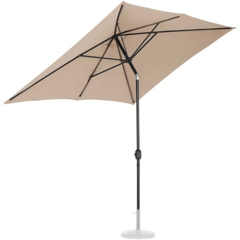 Parasol ogrodowy prostokątny uchylny z korbką 200 x 300 cm kremowy UNIPRODO