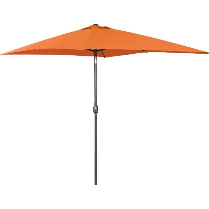 Parasol ogrodowy prostokątny uchylny z korbką 200 x 300 cm pomarańczowy UNIPRODO