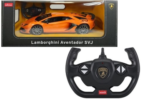 Auto R/C Lamborghini Aventador Rastar 1:14 Pomarańczowy Rastar