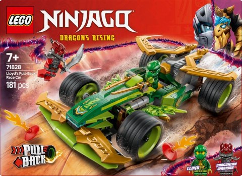 Klocki Ninjago 71828 Samochód wyścigowy Lloyda z napędem typu pull-back LEGO