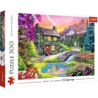 Puzzle 500 elementów - Górska sielanka Trefl