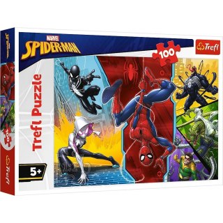 Puzzle 60 elementów - Spiderman, Do góry nogami Trefl