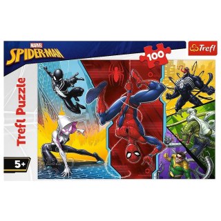 Puzzle 60 elementów - Spiderman, Do góry nogami Trefl